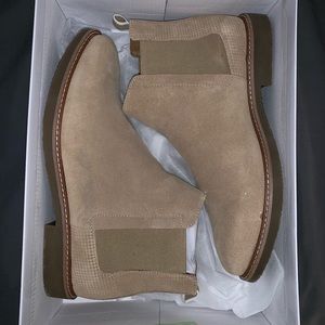Men’s Steve Madden Highlyte Beige Suede Boots
